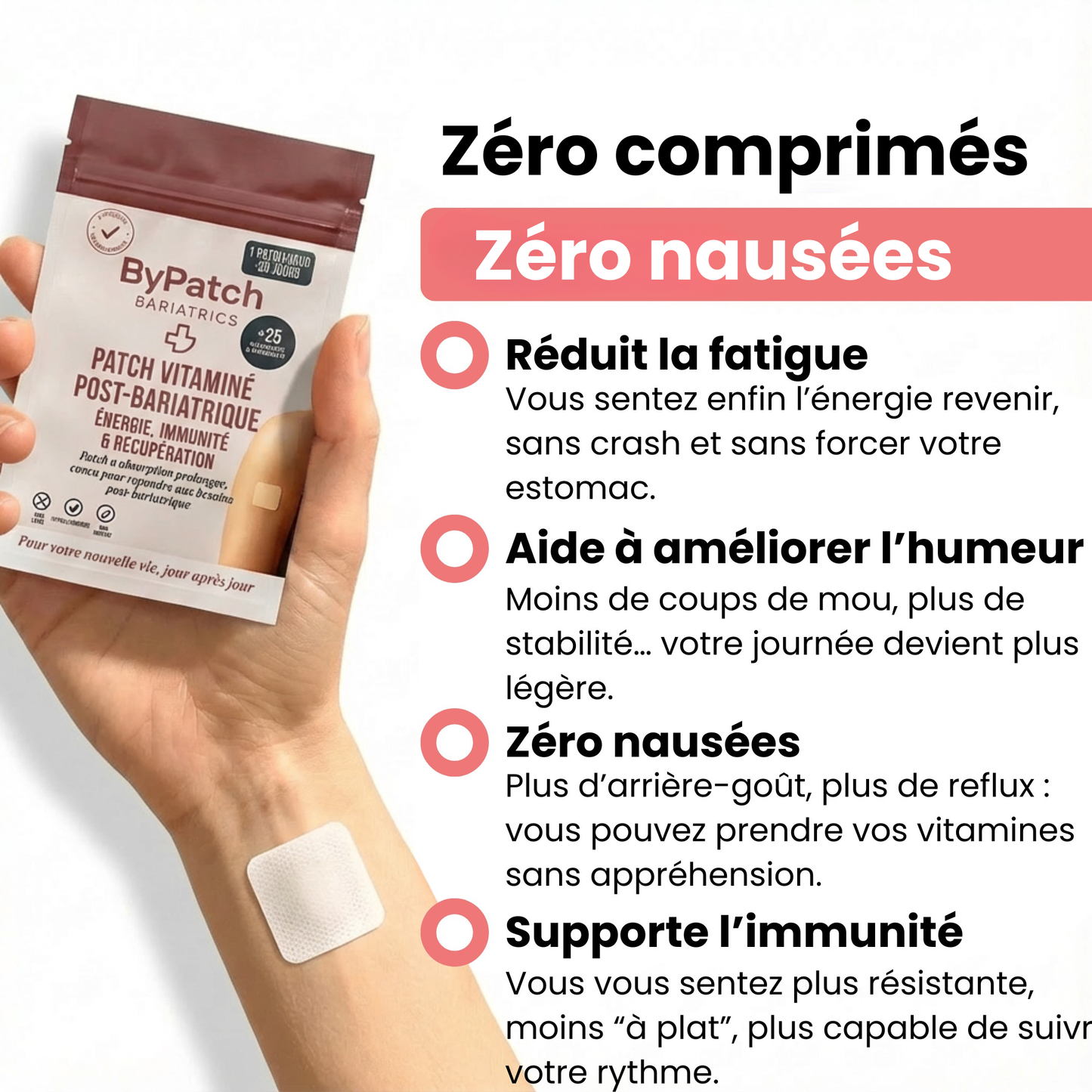 Patch vitamines post-bariatrique